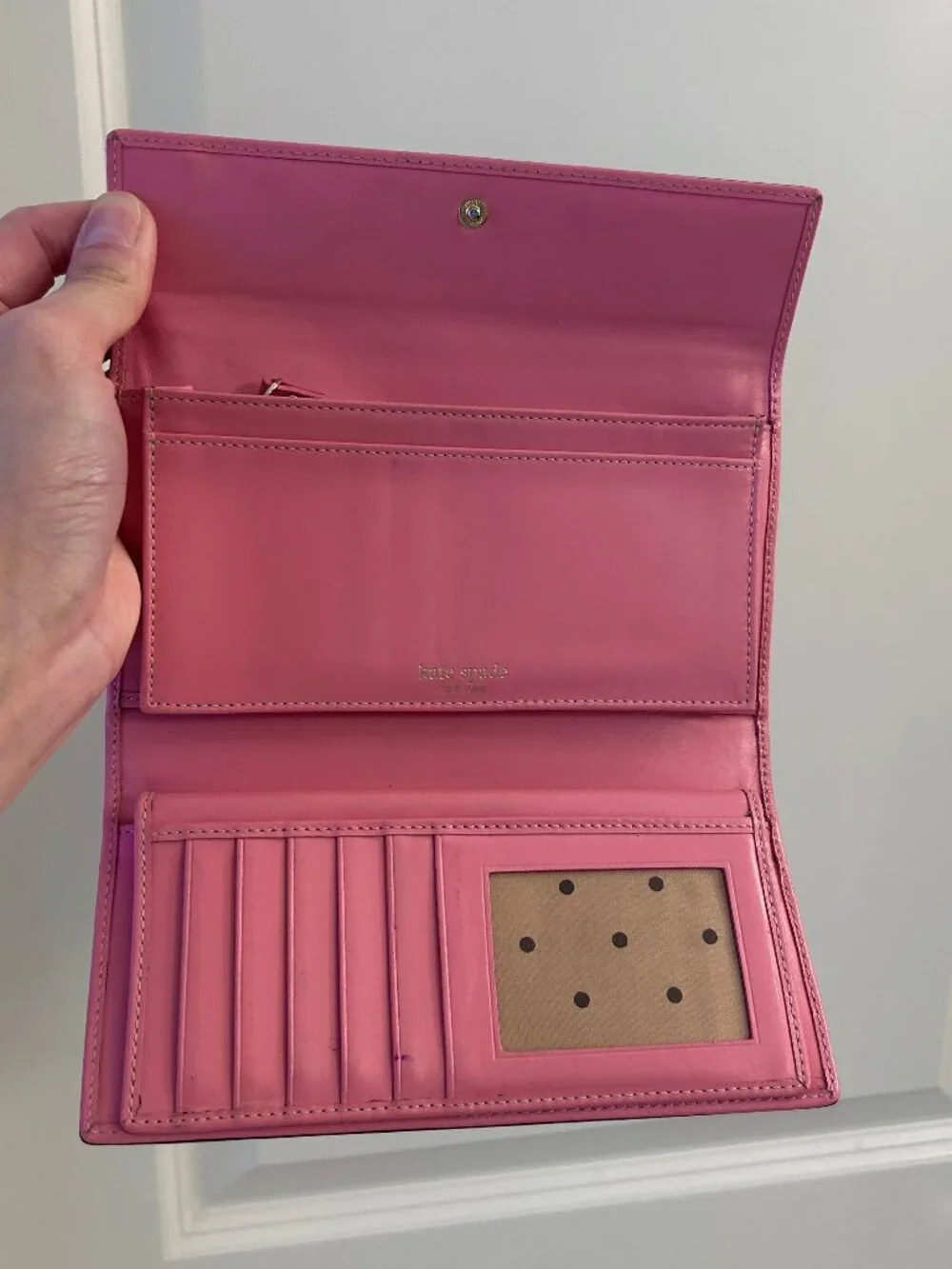 Kate Spade New York Flap Purse/Wallet Cardholder Dark Brown